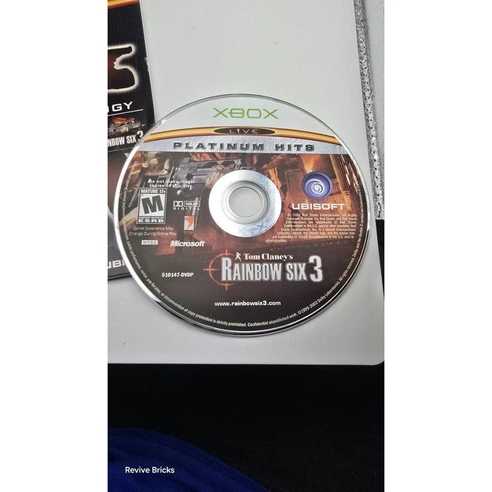 Tom Clancy's Classic Trilogy (Microsoft Xbox,‎ 2004) CIB Complete Tested Working